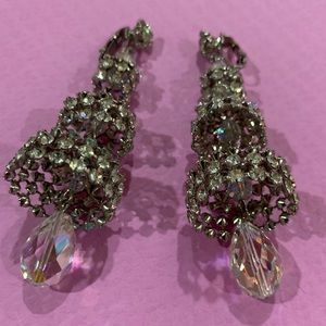 Vintage 💗💗 Kristal earrings clip